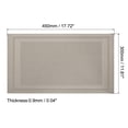 thumbnail image 2 of Uxcell 450x300mm Woven Table Place Mats PVC Light Brown 6 Pack, 2 of 5