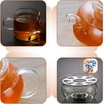 thumbnail image 5 of Kendal 6-Cup Glass Teapot with Warmer and 6 Tea Cups, 5 of 8