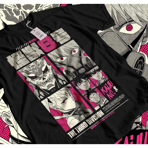 Kaiju no 8 T-shirt Mina Shiro kaij Horror Anime Graphic Tee Gift Shirt 468 | eBay