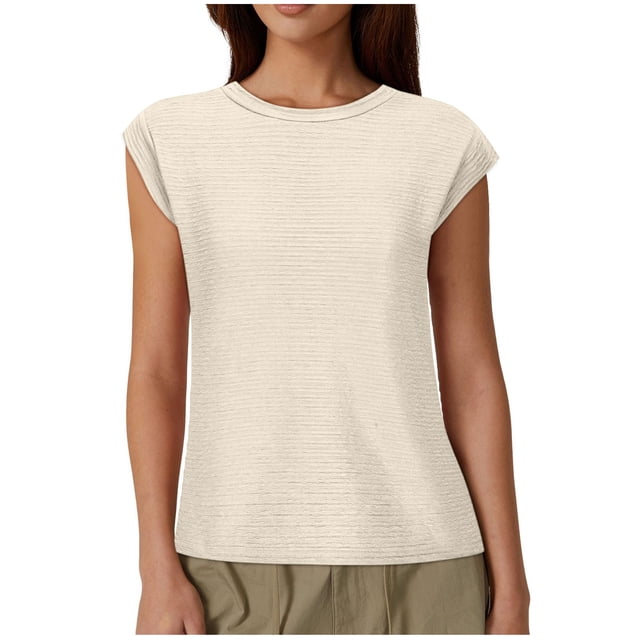Mode Décontractée Femmes Manches Courtes Col Rond Bouton T-Shirt Haut Blouse