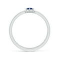 thumbnail image 2 of ANGARA Natural Marquise Sapphire Solitaire Split Shank Ring in 14K White Gold for Women (Size-5x2.5mm) | September Birthstone, Anniversary, Jewelry Gift for Women | Natural Blue Sapphire Ring, 2 of 9