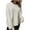 White, variant on JYnXIANTI Womens Sweaters Solid Fashion Crewneck Long Sleeve Casual Loose Pullover Fall Winter Warm Cable Knit Tops