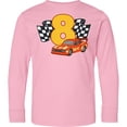 thumbnail image 3 of Inktastic Number Eight Race Car Long Sleeve Youth T-Shirt, 3 of 5