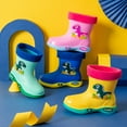 Baby Boys Girls Rubber Rain Shoes Easy Pull On Handles Lightweight And baby-boys-girls-rubber-rain-shoes-easy-pull-on-handles-lightweight-and