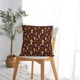 thumbnail image 5 of Pofeuu Woodland Mushroom with Flowers and Berries Print Double-sided plush pillowcase Square Throw Pillow Covers Pillows Cover for Living Room Bedroom Sofa Couch Cushion Cover（No pillow core）-26"x26", 5 of 7