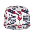 thumbnail image 2 of Bingfone Baseball Cap,Snapback Trucker Hat for Men & Women with Adjustable-Red Wine Glass Bottle, 2 of 9