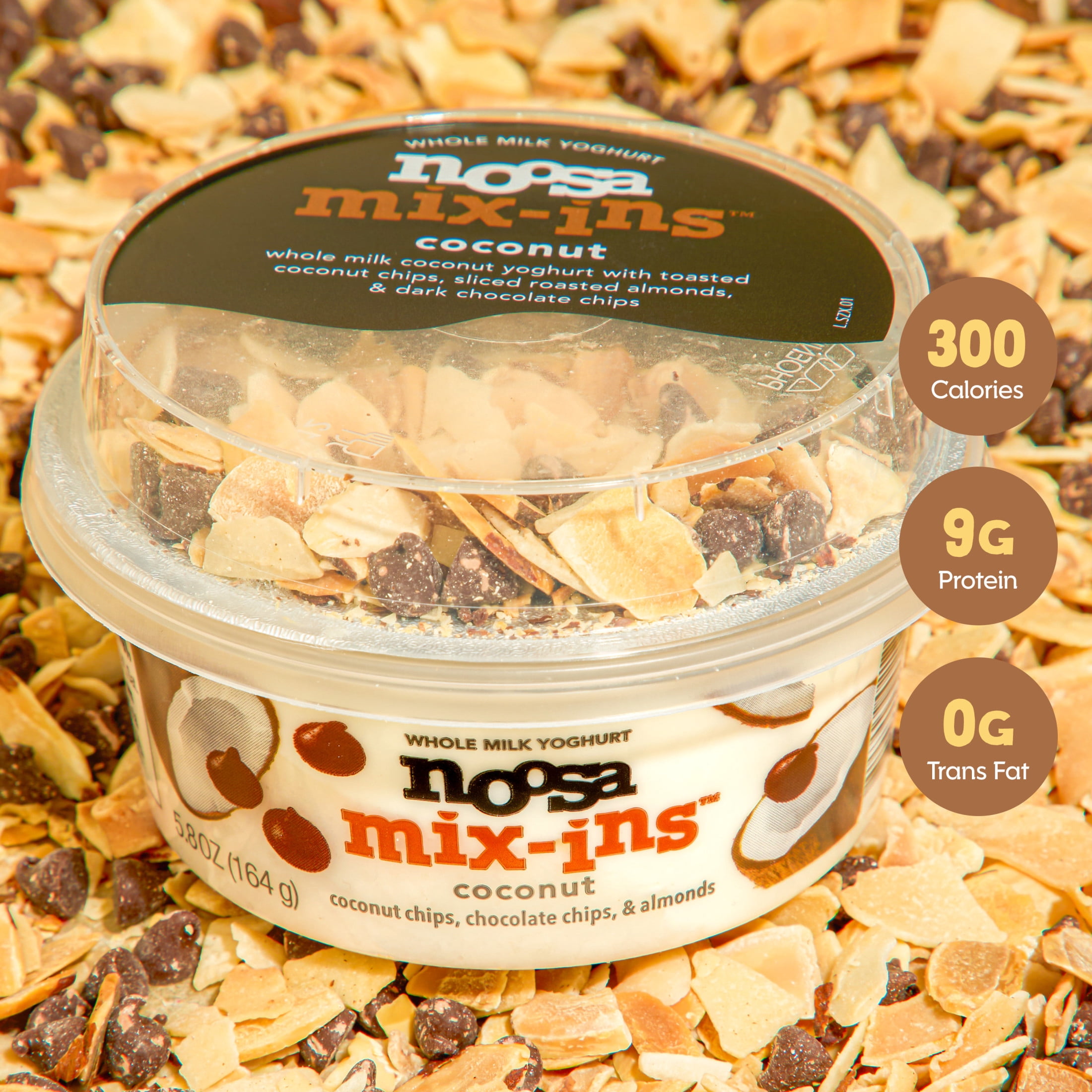 Noosa Yoghurt, Mix-ins Whole Milk Yogurt & Crunchies, Coconut