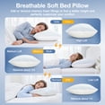 thumbnail image 2 of RELOIVE Cooling Pillows,Adjustable Shredded Memory Foam Bed Pillows, Support &Heat Dissipation Tech for Side,Back,Stomach & Hot Sleepers,Set of 1 Queen Size 20" x 30", 2 of 11