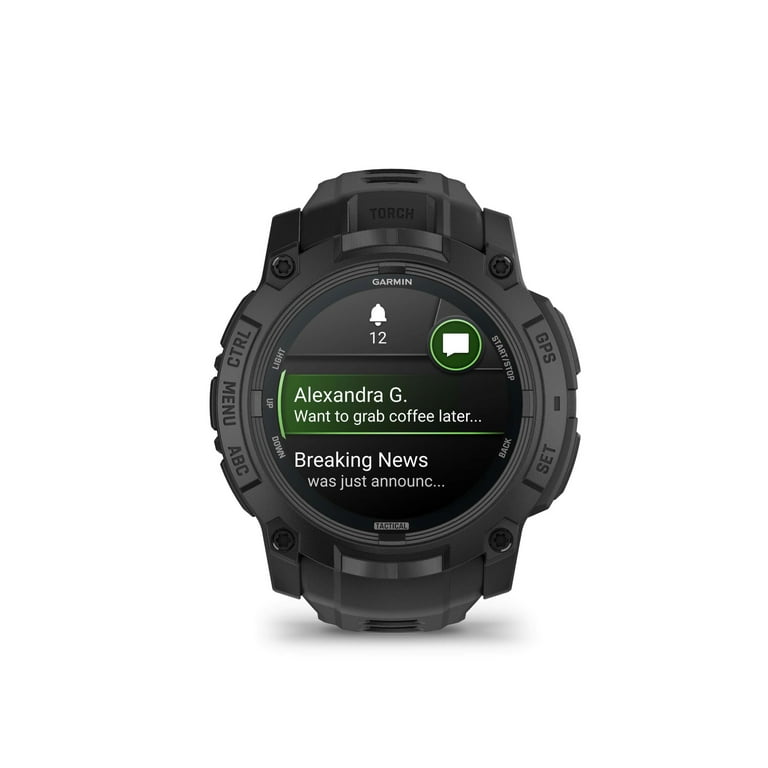 【美品】Garmin ガミン Instinct Tactical (6433) Garmin Instinct 3 Tactical Edition, 50mm, AMOLED Display