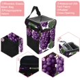 thumbnail image 2 of Grape Foldable Car Trash Can with Lid, Leak-Proof Hanging Storage Bag - Car Trash Bin, Mini Trash Can, 2 of 6