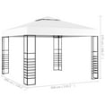 thumbnail image 6 of vidaXL Gazebo Outdoor Canopy Patio Pavilion Sun Shelter Party Tent Marquee, 6 of 16