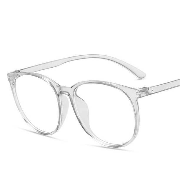 Las Gafas De Moda Redondas Para Mujeres De Los Hombres De La Cara Grande Era Delgada Luz Plana Transparente Retro Salvaje Marco De Se Puede Equipar Con Miopía Anteojos