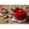 thumbnail image 6 of Staub Cast Iron 9-qt Round Cocotte - Cherry, 6 of 8