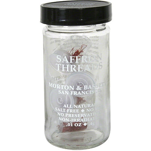 Morton & Bassett Spices Saffron Threads, 0.01 oz (Pack of 3) by Generic