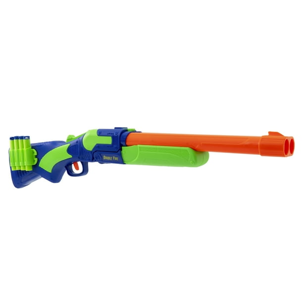 Adventure Force Double Fire Dart Blaster, Twin-Barrel Hinge-Action
