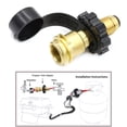 thumbnail image 4 of TAPDRA Adaptateur Étanche pour Réservoir de Propane, Raccordement Hermétique pour Réservoir de Propane de 50 Lb, Accessoires de Boyau de Régulateur Qcc1, 4 of 8
