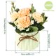 thumbnail image 3 of SUPNIU Ramo de hortensias artificiales con peque&ntilde;o jarr&oacute;n de cer&aacute;mica de seda falsa variada, flores para decoraci&oacute;n de mesa, hogar, fiesta, ofic SUPNIU NA, 3 of 7