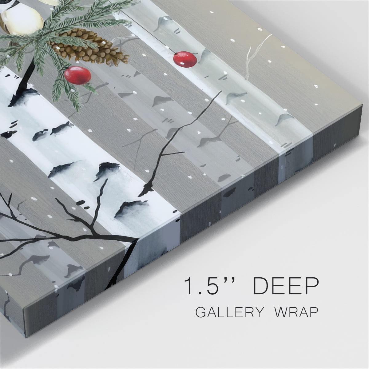 Birch Birds I- Gallery Wrapped Canvas