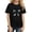 Black, variant on YOUYEDIAN Tops for Girls Summer Short Sleeve Crew Neck Bow Print Shirts Toddler Fashion Y2k Tees (Black, 9-10 Years)