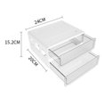thumbnail image 2 of Cajón bajo organizador para oficina papelería cajón de la Blanco L Sunnimix Cajones de almacenamiento L, 2 of 7