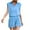 Blue, variant on Two Piece Sets for Women, Womens Summer Outfits, Spring Summer Solid Color Loose V-Neck Short Sleeve Blouse Set
