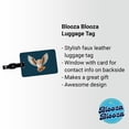 thumbnail image 2 of Barn Owl Bird Flying Faux Leather Travel Luggage Tag, 2 of 7