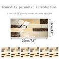 thumbnail image 1 of JJKBVCLO Decoration Adhesive Crystal Wall Tile Stickers 1PC Kitchen Sticker 2D Bathroom Self Sticker Wall Tile ArtsCrafts & Sewing, 1 of 7