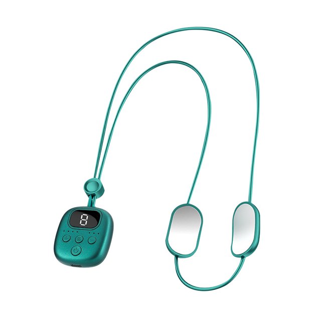 1 instrumento de masaje de columna cervical, cuatro modos, fuerza de 9 velocidades, colgante de compresa caliente de 3 velocidades, protector de cuello de compresión caliente brillar Electrónica