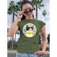 thumbnail image 2 of Cat Holding A Fish T-Shirt Women -Victoria Borges Designs, Female Small, 2 of 4