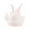 White, variant on STARLAN Sports Bras for Women Plus Size Push Up Wireless Bras Wide Strap Racerback Bras Breathable Comfortable Underwear