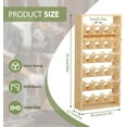 thumbnail image 2 of 6 Tier Spray Paint Storage Rack, 24 Can Wall Mount Organizer, Wood Shelf Holder for Garage, Kitchen, Studio, 2 of 6