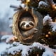 thumbnail image 1 of Adornos Navideños de Animales Acrílicos Planos con Diseño de Búho y Mapache, Impresos En 2D, Juego de 2 | Decoraciones Navideñas Duraderas con Cordón | Ideas para Árboles de Navidad, Coronas, Decorac, 1 of 6