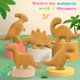 thumbnail image 3 of Almohada de felpa Andywoo Dino Nuggets Dinosaur Chicken Tyrannosaurus, 3 of 8