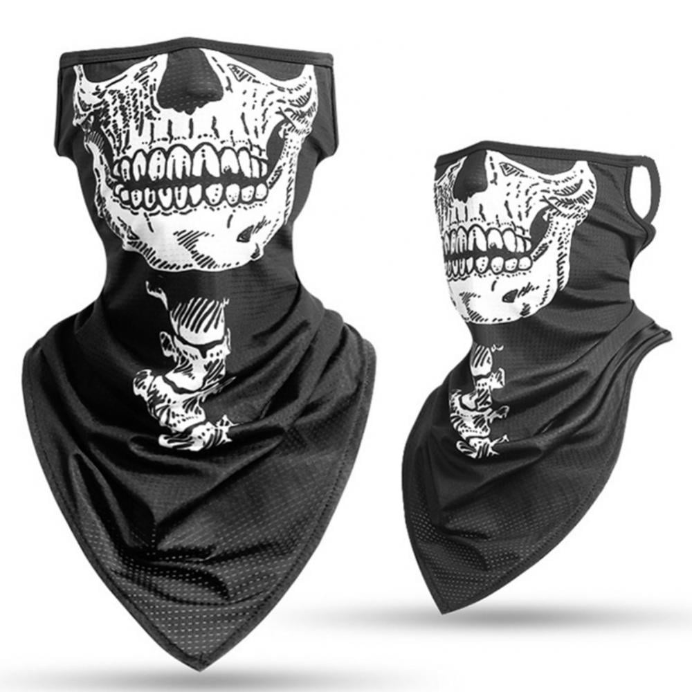 Breathable Sun Shield Face Mask Skull Cooling Long Neck Gaiter Anti UV Bandana 