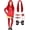 3-4 Years / 110, variant on G'irls Red Princess Costume, 8-Piece Halloween Cosplay Full Set Outfit with Cropped Jacket & Skirted Leggings, Wig & Dress Up Accessories, Ages 3-12Y