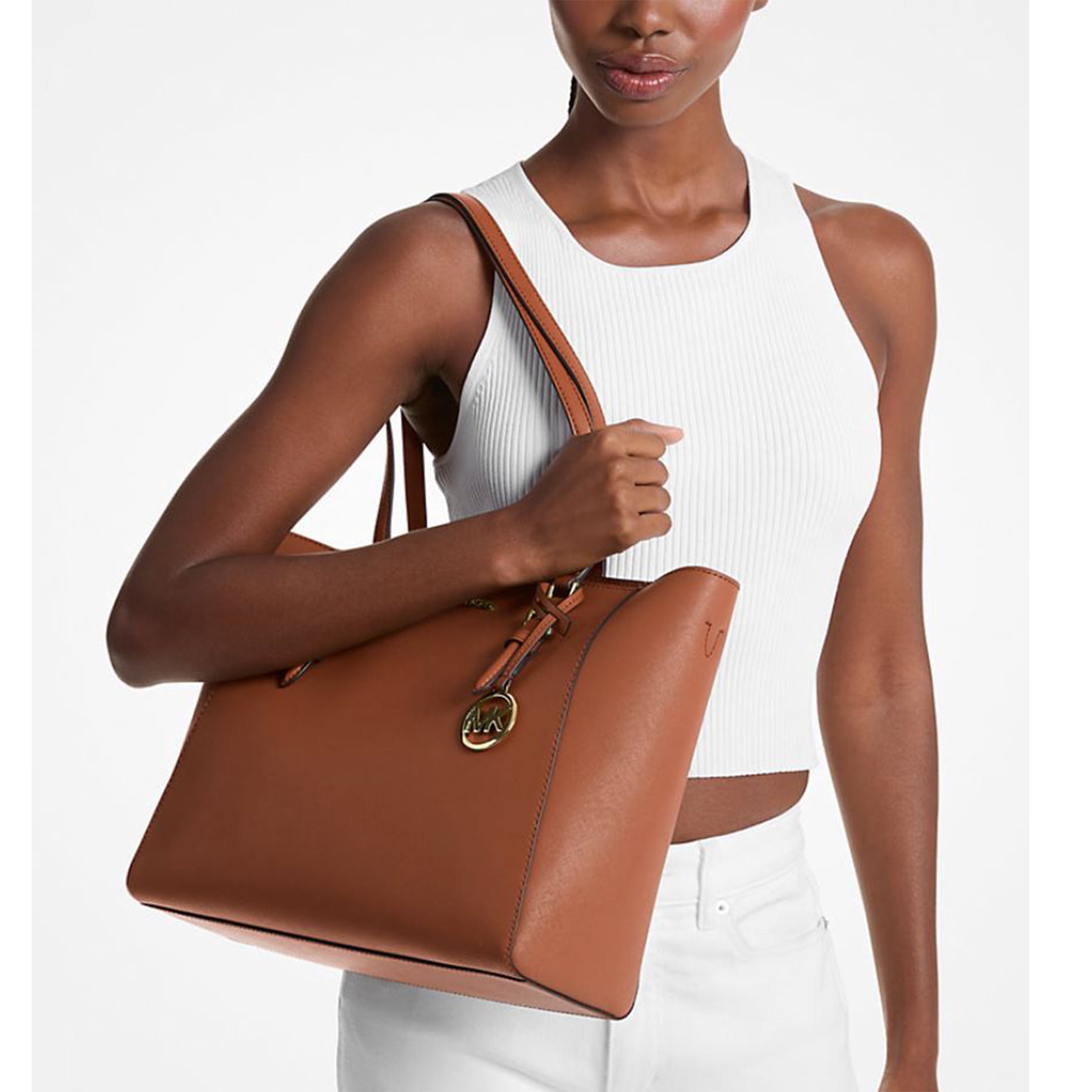 Michael Kors Charlotte Large Saffiano Leather 3-in-1 Tote Bag Luggage 35R3GCFT3T-230