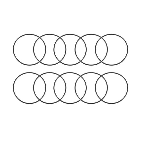 Unique Bargains 10Pcs 33mm x 1mm Flexible Rubber Sealing Oil O Rings Gaskets Black