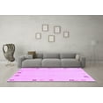 thumbnail image 3 of Ahgly Company Indoor Round Solid Purple Modern Area Rugs, 7' Round, 3 of 4