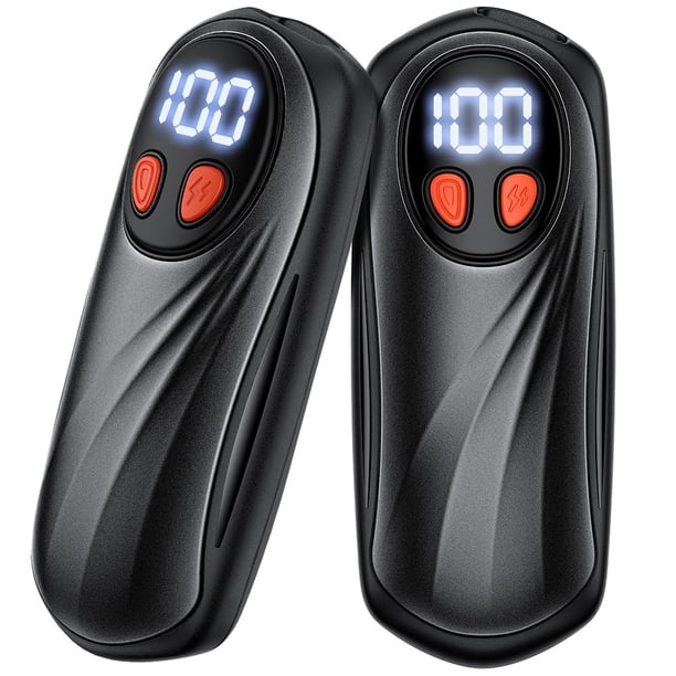 Calentadores de manos KILeap recargables de 6000 mAh, 5 niveles de calor, paquete de 2