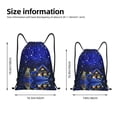 thumbnail image 4 of Drawstring Backpack - Christmas Night Splash Proof Small Drawstring Gym Bag for Women Men, Cinch Sports String Bag Backpack for Travel Swimming Beach, 4 of 8