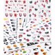 thumbnail image 4 of 24 hojas de Halloween de transferencia etiqueta engomada Halloween símbolos ARTE uñas shamjiam, 4 of 8