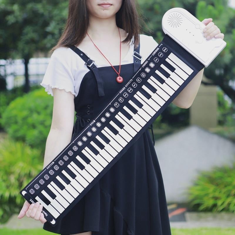 CEORPER 49 Key Roll up Piano Foldable Electronic Piano Flexible Silicone Keyboard
