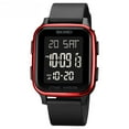 thumbnail image 3 of yeacher Modern Black Square Men's Electronic Watch with Multi-Function Features for Students, 3 of 6