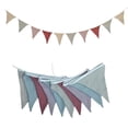 thumbnail image 4 of BYNNIX Baby Room Celebration Banners Cotton Fabric Triangular Flags Bunting Pennant Garlands Wall Hanging Decors Washable, 4 of 19