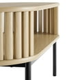 thumbnail image 5 of Modway Fortitude Oval Wood Coffee Table with Open Storage in Oak, 5 of 9