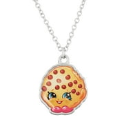 Silvertone Kooky Cookie Necklace and Earrings Set
