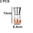 thumbnail image 2 of Salt And Pepper Grinder,glass Refillable Stainless Steel Salt And, 2 of 5