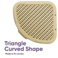 thumbnail image 6 of Superio 50L Wicker Plastic Corner Laundry Hamper with Lid - Beige (2 Pack), 6 of 8