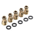 thumbnail image 4 of 5X Brass Tap Adaptor Male 1/2” 12Mm External Thread Fitting Hose Quick, 4 of 8