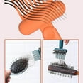 thumbnail image 3 of YiJuHui 3pcs Hairbrush Cleaner Tool - Deep Cleaning Brush with Scraper & Bristles for Removing Hair & Buildup, Durable Plastic Brush Cleaner for Home Salon Use, 3 of 7